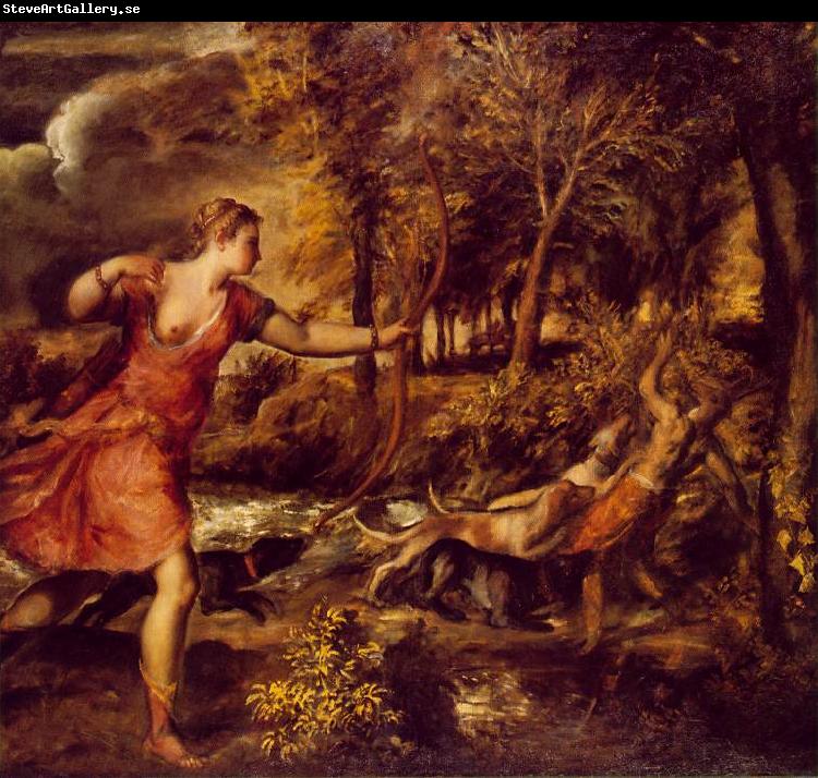 TIZIANO Vecellio Death of Actaeon jhfy